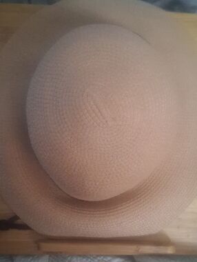 Women's Wide Brim Straw Sun Hat - Pink